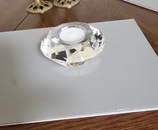 Tealight holder glass crystal