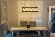 Kitchen table + chairs + high chairs