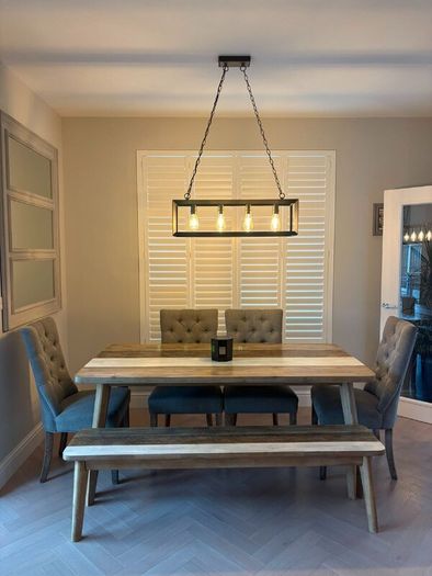 Kitchen table + chairs + high chairs