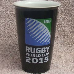 RUGBY WORLD CUP 2015 (hosted by England) - an ALL BLACKS merchandise ceramic mug