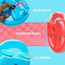 Steering Wheels for Nintendo Switch & OLED JoyCons, Racing Wheels for Mario Kart 8 Deluxe [Mariokart Switch Steering Wheel Joycon Controller Attachment Accessories] - TWIN PACK[1x Red & 1x Blue] Image 3