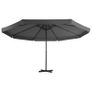Outdoor Umbrella with Portable Base Anthracite Image 5