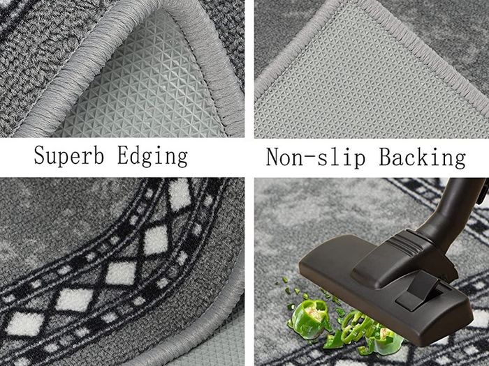Runner Rug for Entryway 65x240cm Extra Long Hallway Rug Runner Non Slip Backing Area Rug Runner Washable Floor Carpet Runner for Living Room Bedroom Laundry Room Kitchen Room (FREE POSTAGE)