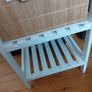 4 drawer wooden shelf storage unit. Image 4