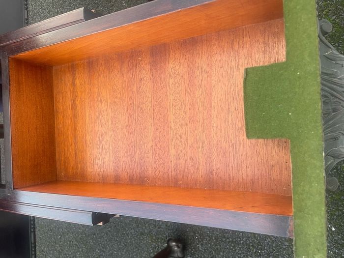 Antique mahogany games table