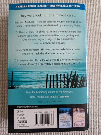Miracle Cure by Harlan Coben - Crime Thriller Paperback