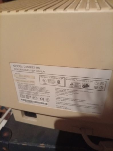 Vintage Dell 15" CRT Monitor (1995)  Model D1526TX-HS Retro Gaming