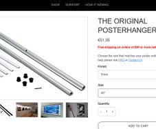 40 pcs design Poster Hangers