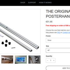40 pcs design Poster Hangers