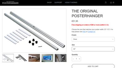 40 pcs design Poster Hangers