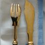 Antique French Silver Plated Knife and Fork Image 9