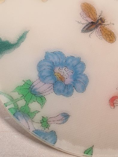 Vintage GUCCI coasters flora and fauna acrylic set of 4 Genuine Rare