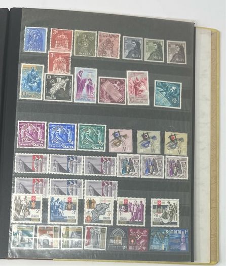 Collection: Switzerland (Helvetia) mainly, Malta, Gibraltar & Andorra Stamps mainy usd but a few mint on 38 pages