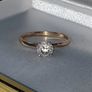 Vintage 14ct Gold 'Queen' Solitaire Image 9