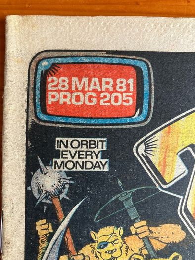 Comic: '2000AD' no. 205 (28/03/1981)
