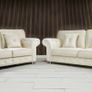 Cream Olympia Chesterfield Fabric Sofa Image 3