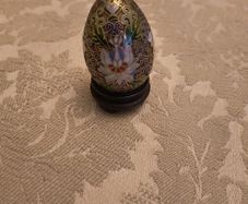 Egg Shaped Metallic Ornament