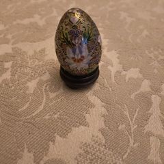 Egg Shaped Metallic Ornament