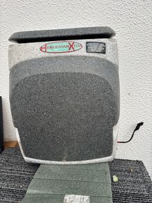Teal van camper van hot cold water tank