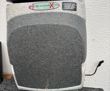 Teal van camper van hot cold water tank