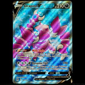 Drapion V 182/196 Full Art Ultra Rare Holo SWSH Lost Origin Pokemon Card