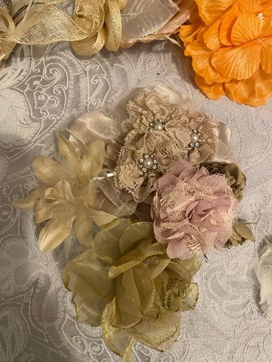 Mixed selection of Fabric  and millinery products please read description for information