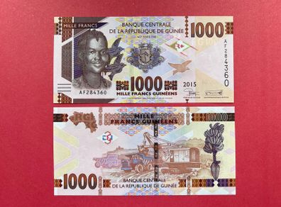 Guinea  1000. Francs  2015  Pick 48a. ( Uncirculated )