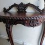 Antique hall table with mirror Image 4