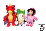 Stumble Guys Inferno Dragon Cereal Killer And Meowmer 8 Inch 20cm Plush Buddies Soft Cuddly Video Gamer Toy Lot Of 3 Brand New With Tags