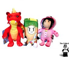 Stumble Guys Inferno Dragon Cereal Killer And Meowmer 8 Inch 20cm Plush Buddies Soft Cuddly Video Gamer Toy Lot Of 3 Brand New With Tags