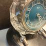 Vintage Majak Clock with Turquoise Face Image 4