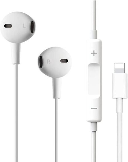 iphone earphones ,in-ear HiFi stereo isolating wired earphones,With volume control and microphone,Noise earphone Cancellation Compatible With iPhone