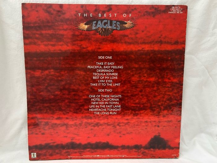 Eagles Best Of Eagles LP 1985 Irish Double Dip Pressing A3/B3 Alsdorf EKT 5