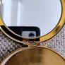 Vintage ladies vanity mirror An Irish Jaunting Car made in England brass and solid hinge and not polished circa 1960's FREE STANDARD POSTAGE INCLUDED Image 3