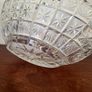 Vintage cut crystal basket with handle Image 2