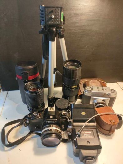 Vintage Cameras and Lens Bundle