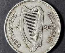Ireland 1930 Silver Half Crown coin