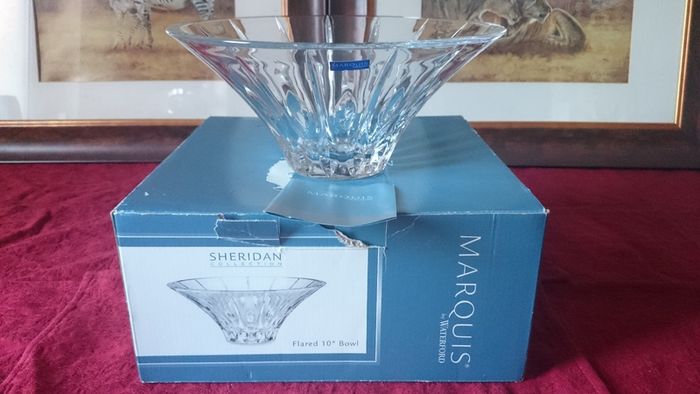 New In Box And Never Used Marquis By Waterford Crystal Sheridan Flared 10 Inch Centerpiece Bowl Made In Germany