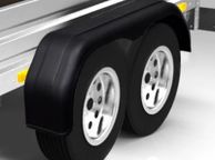 main image for ad Tandem Mudguards for Trailer Wheels 2 pcs 240 x 1650 mm