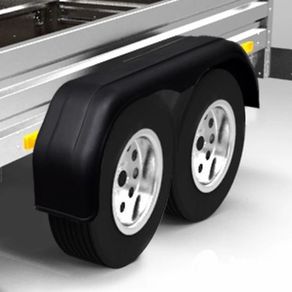 Tandem Mudguards for Trailer Wheels 2 pcs 240 x 1650 mm