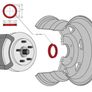 Audi VW Seat Skoda Wheel Spigot Rings - Delivery Image 2