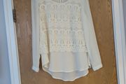 NY Collection 2 Layer Lace Long Sleeved Top.p. Size 114