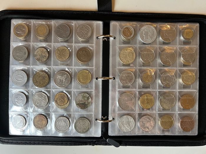 Coins collection foreign unknown 300 coins in album