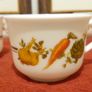 5 Piece Arcopal France Colorful Milk Glass Tea Cups Image 3