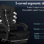 Office Chair with 8-point Massage Seat Heated Image 5