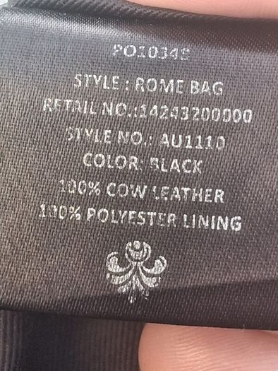 Aura Rome Cow leather Handbag