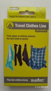Summit Travel Clothes Line Clothesline 2M Army Camping Hiking Fishing Hunting Travel Backpacking Picnic Outdoor