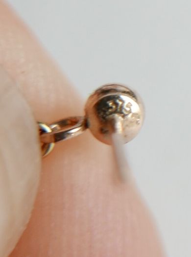 Vintage 9ct Gold 375  Drop/Dangle Art Deco  Earrings 1,46g