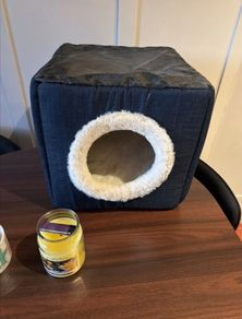 Cozy Enclosed Cat House - Unused