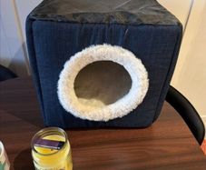 Cozy Enclosed Cat House - Unused